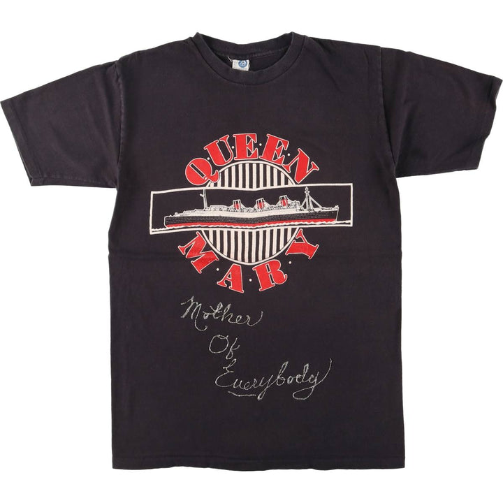 Vintage 80'S Altex Printed T-shirt, Made in USA, Men's M size cotton black type Vintage Second Hand