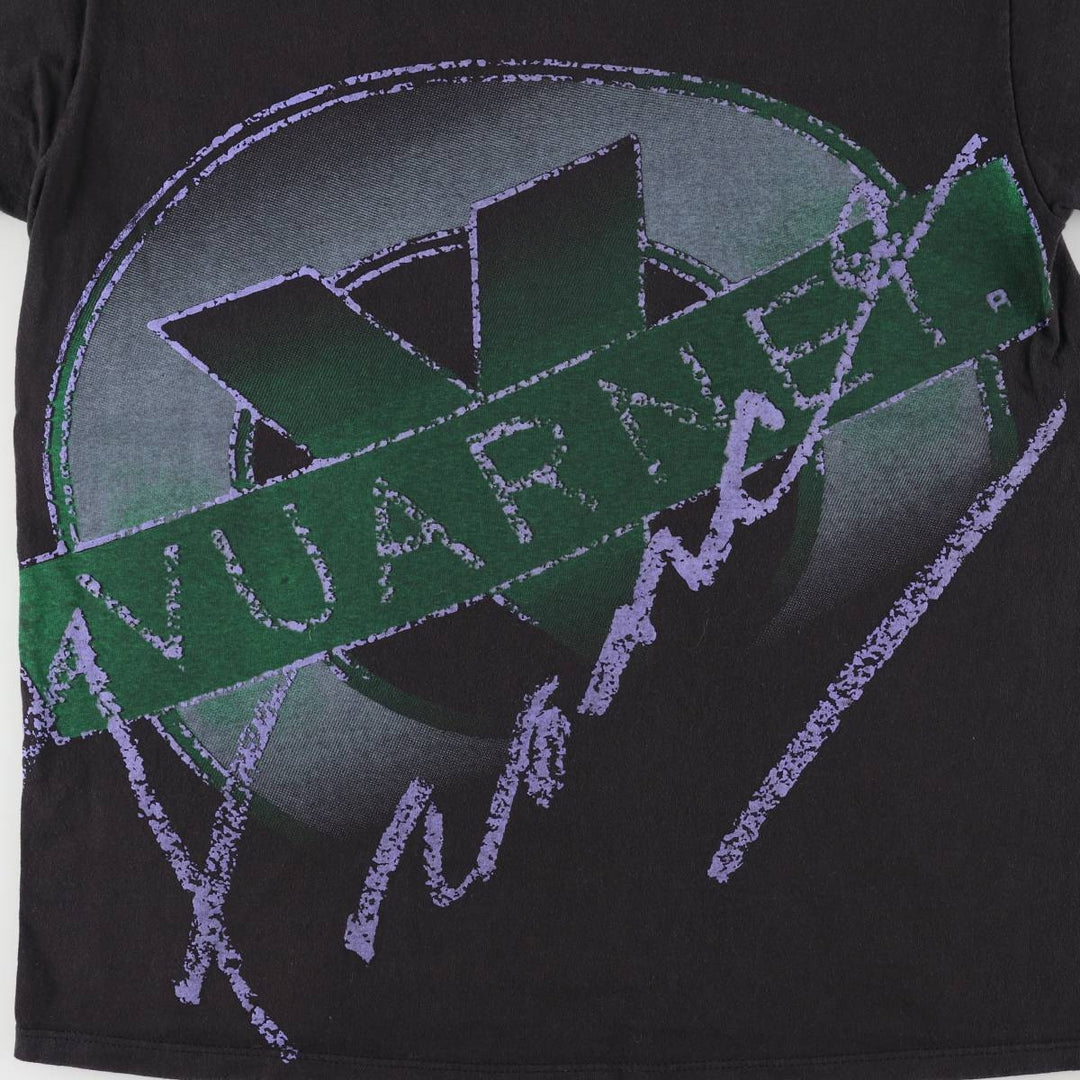 Vuarnet Art T-shirt Made in USA Men's L size cotton black type Vintage Second Hand