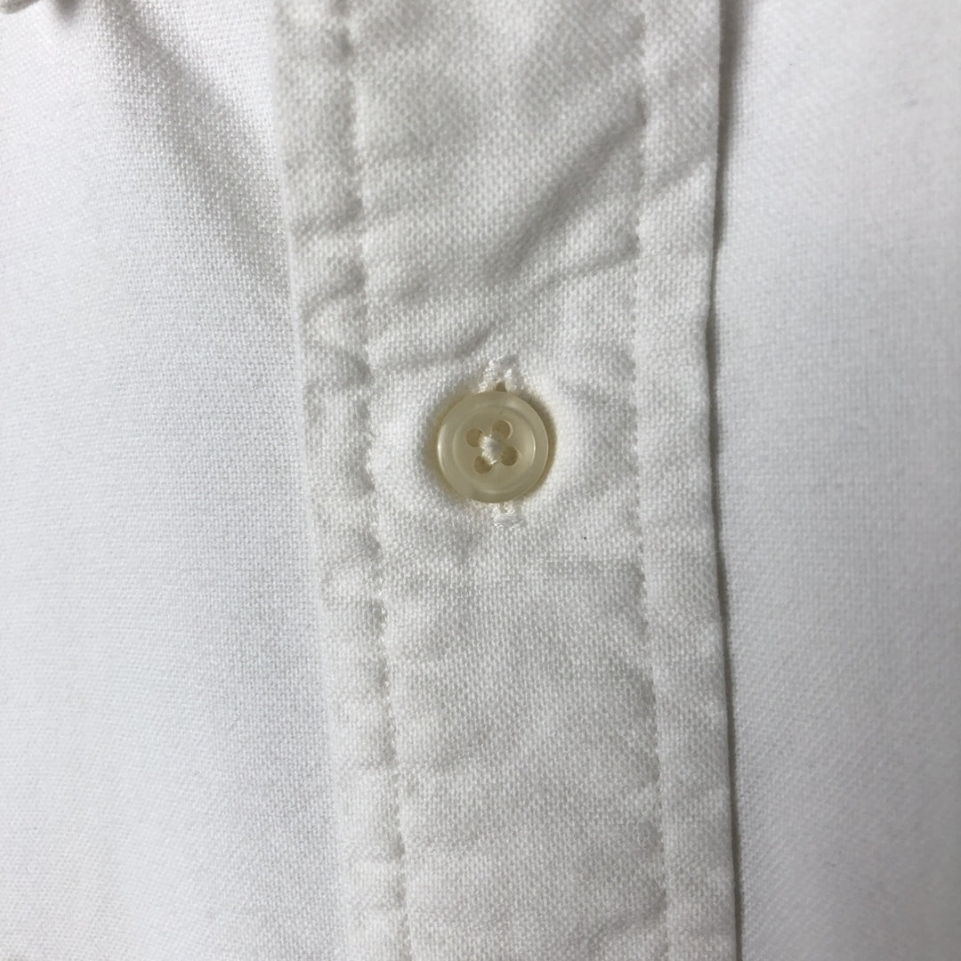 Ralph Lauren YARMOUTH long sleeve button down shirt, men's size L cotton white type Vintage Second Hand