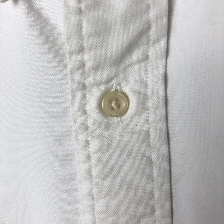 Ralph Lauren YARMOUTH long sleeve button down shirt, men's size L cotton white type Vintage Second Hand