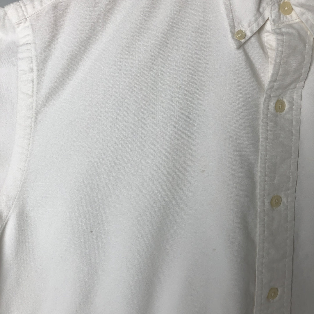 Ralph Lauren YARMOUTH long sleeve button down shirt, men's size L cotton white type Vintage Second Hand
