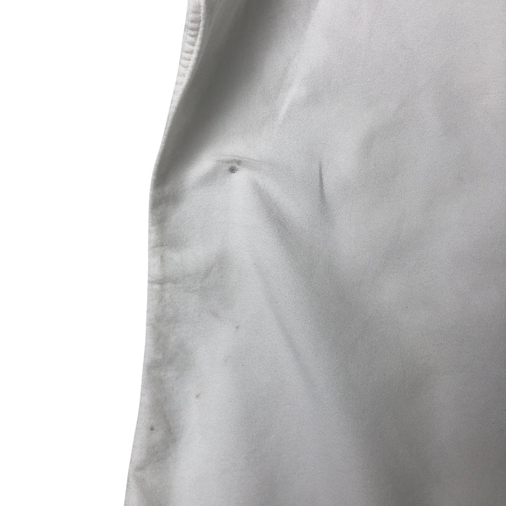 Ralph Lauren YARMOUTH long sleeve button down shirt, men's size L cotton white type Vintage Second Hand