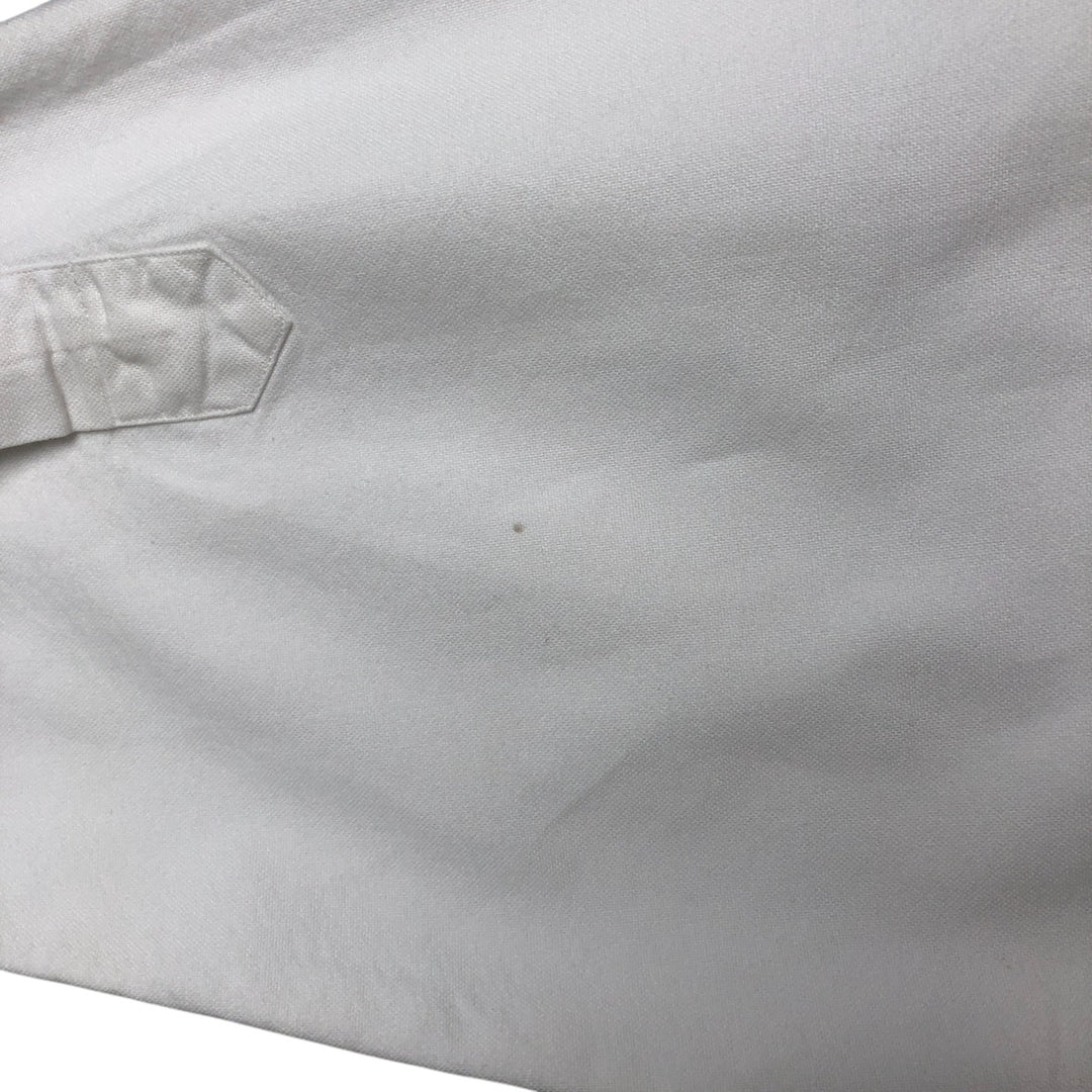 Ralph Lauren YARMOUTH long sleeve button down shirt, men's size L cotton white type Vintage Second Hand