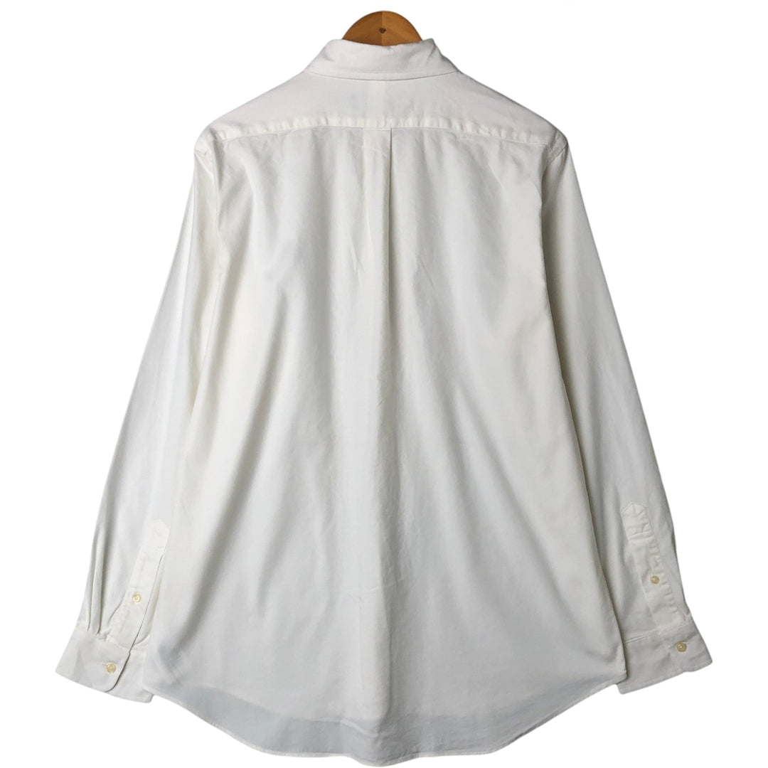 Ralph Lauren Performance Long Sleeve Button Down Shirt, Men's Size L cotton white type Vintage Second Hand