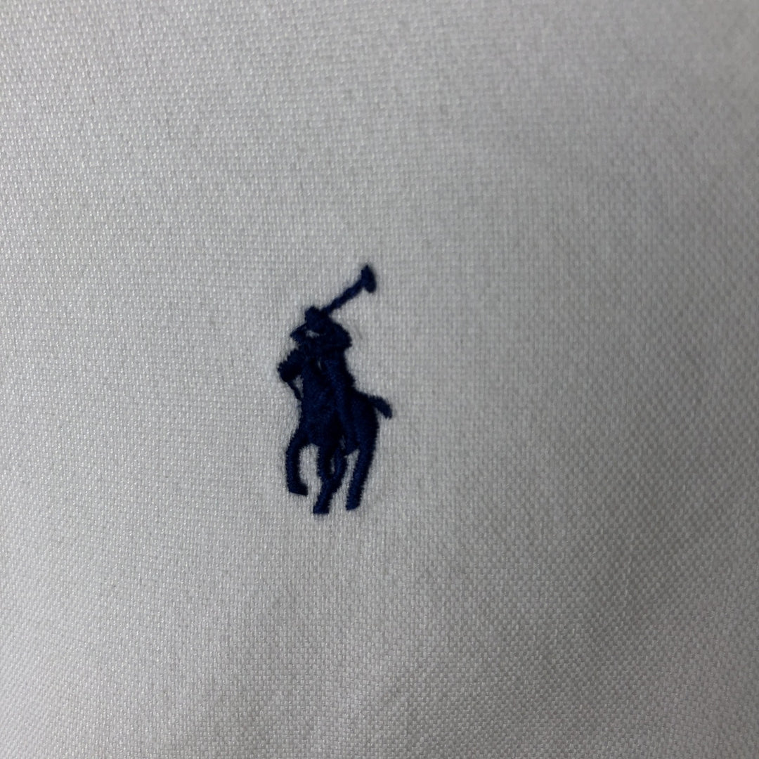 Ralph Lauren Performance Long Sleeve Button Down Shirt, Men's Size L cotton white type Vintage Second Hand