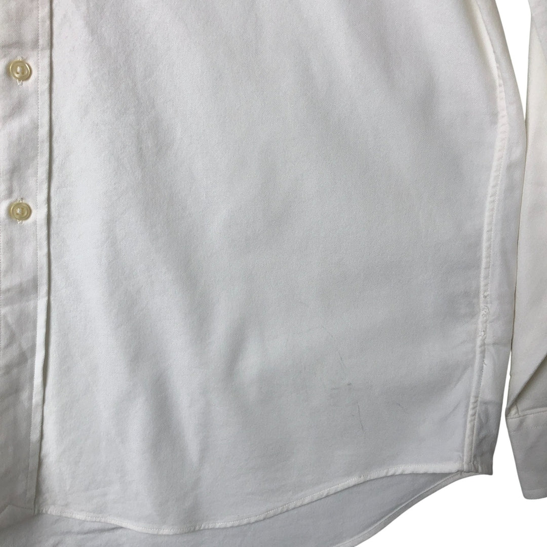 Ralph Lauren Performance Long Sleeve Button Down Shirt, Men's Size L cotton white type Vintage Second Hand