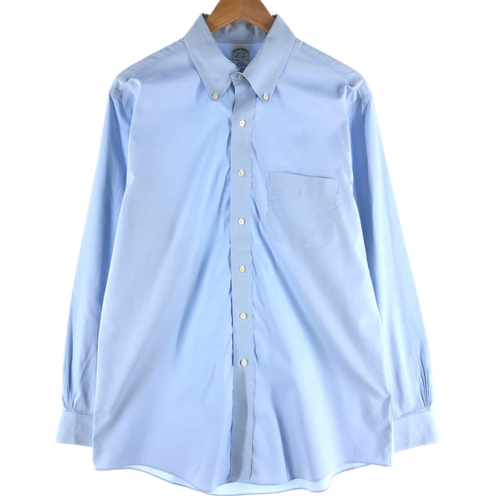 Brooks Brothers Est.1818 Long Sleeve Button-Down Shirt, Men's Size L cotton Blue type light blue Vintage Second Hand