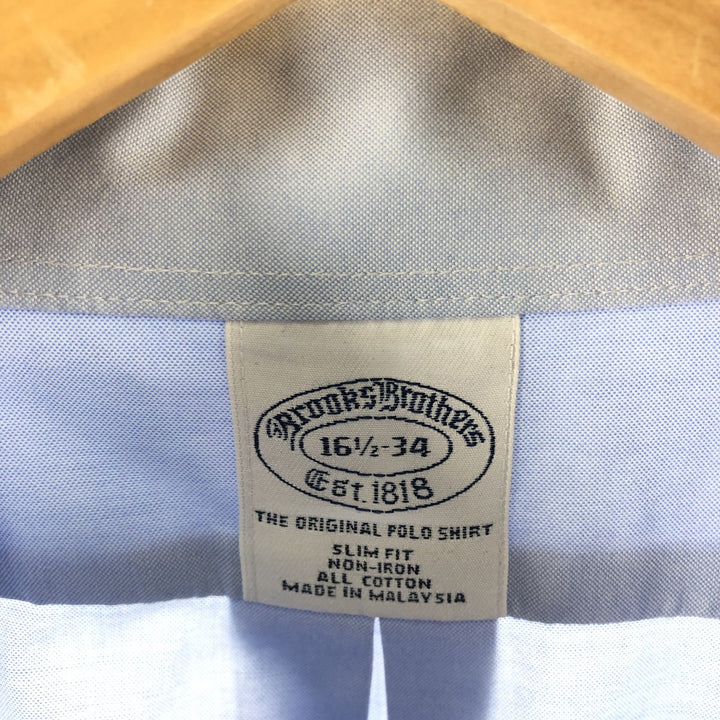 Brooks Brothers Est.1818 Long Sleeve Button-Down Shirt, Men's Size L cotton Blue type light blue Vintage Second Hand