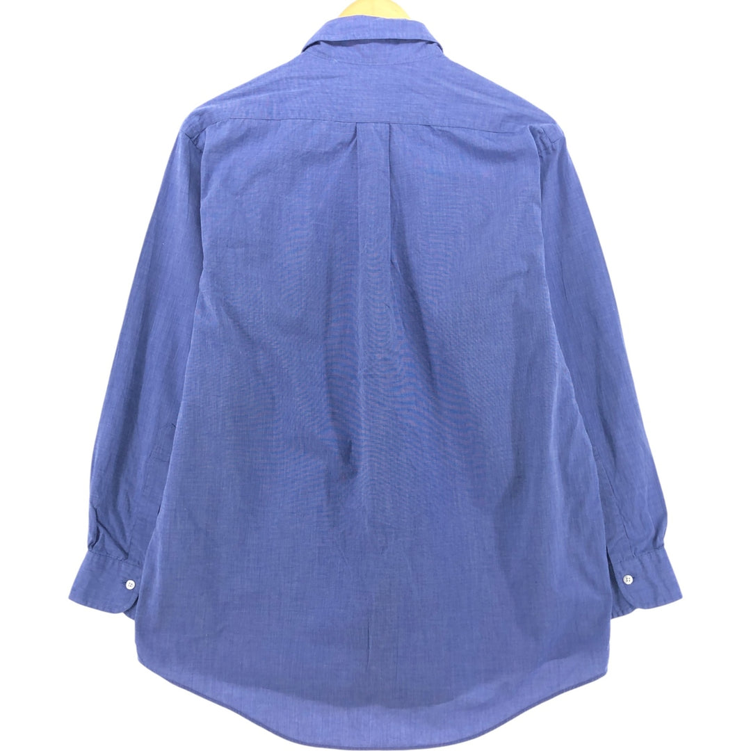 Brooks Brothers Est.1818 Long Sleeve Button Down Shirt, Men's M Size cotton blue type Vintage Second Hand
