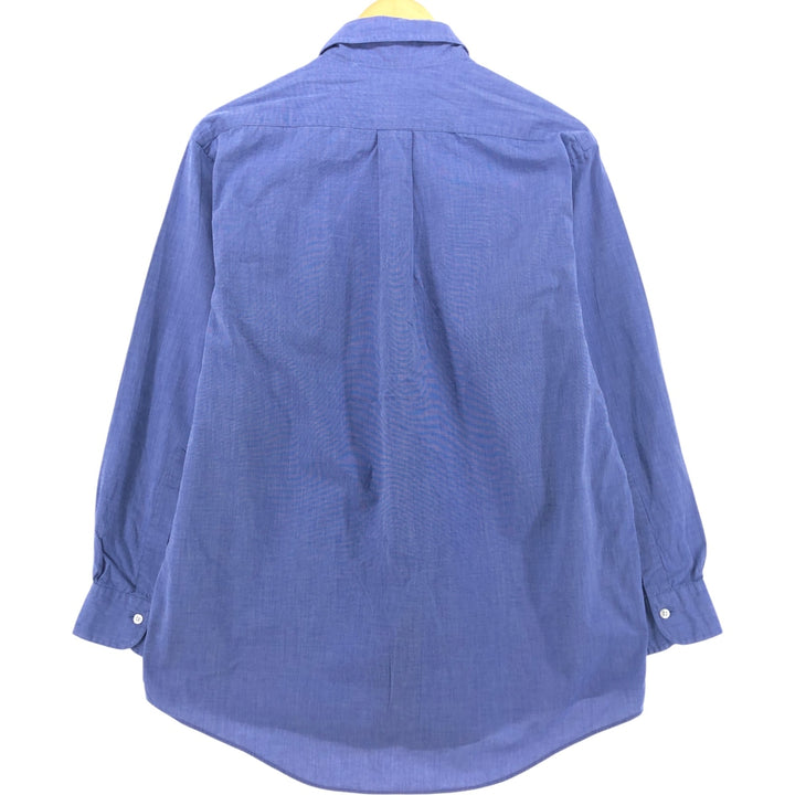 Brooks Brothers Est.1818 Long Sleeve Button Down Shirt, Men's M Size cotton blue type Vintage Second Hand