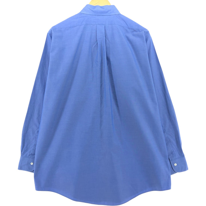 Brooks Brothers Est.1818 Long Sleeve Cotton Shirt, Men's Size L cotton blue type Vintage Second Hand