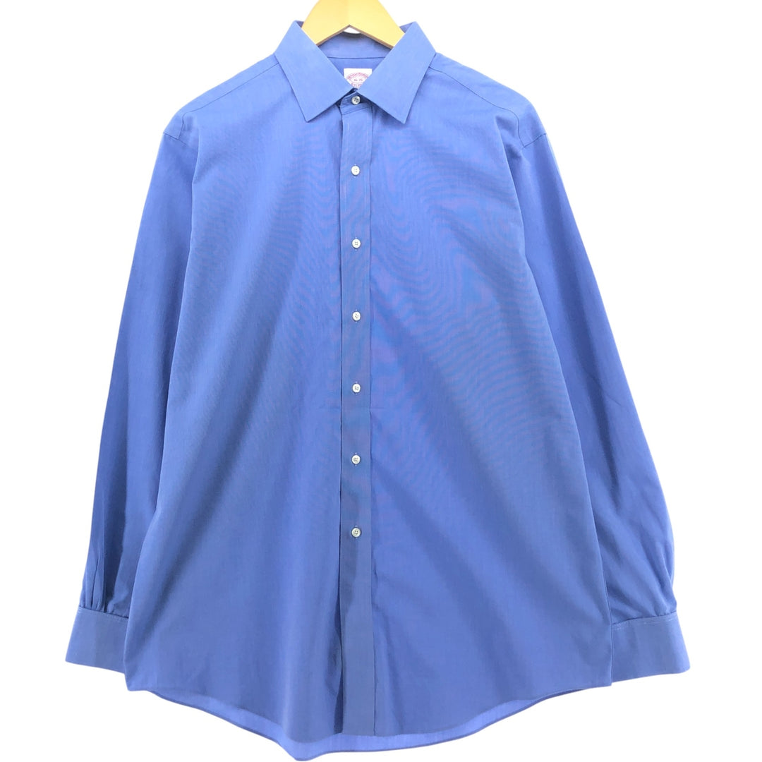 Brooks Brothers Est.1818 Long Sleeve Cotton Shirt, Men's Size L Supima Cotton blue type Vintage Second Hand