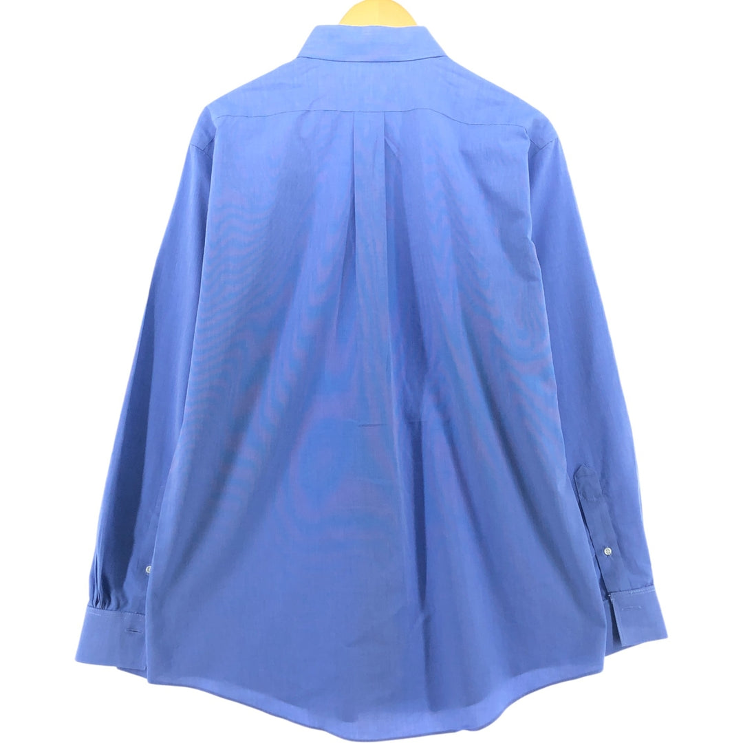 Brooks Brothers Est.1818 Long Sleeve Cotton Shirt, Men's Size L Supima Cotton blue type Vintage Second Hand