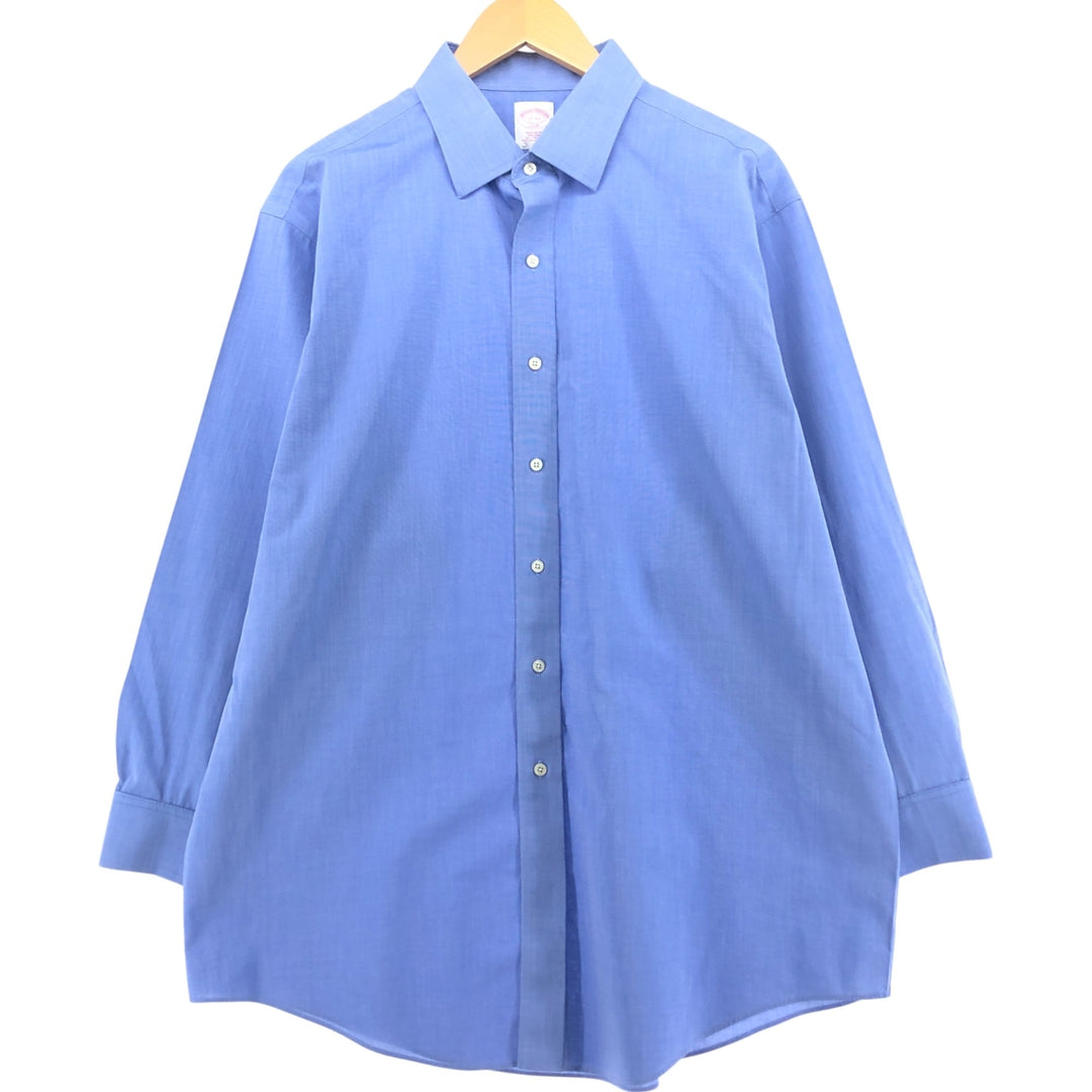 Brooks Brothers 346 long sleeve cotton shirt, men's size XL cotton Blue type light blue Vintage Second Hand