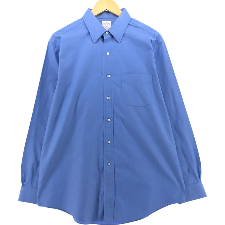 Brooks Brothers 346 long sleeve cotton shirt, men's size L cotton Blue type light blue Vintage Second Hand