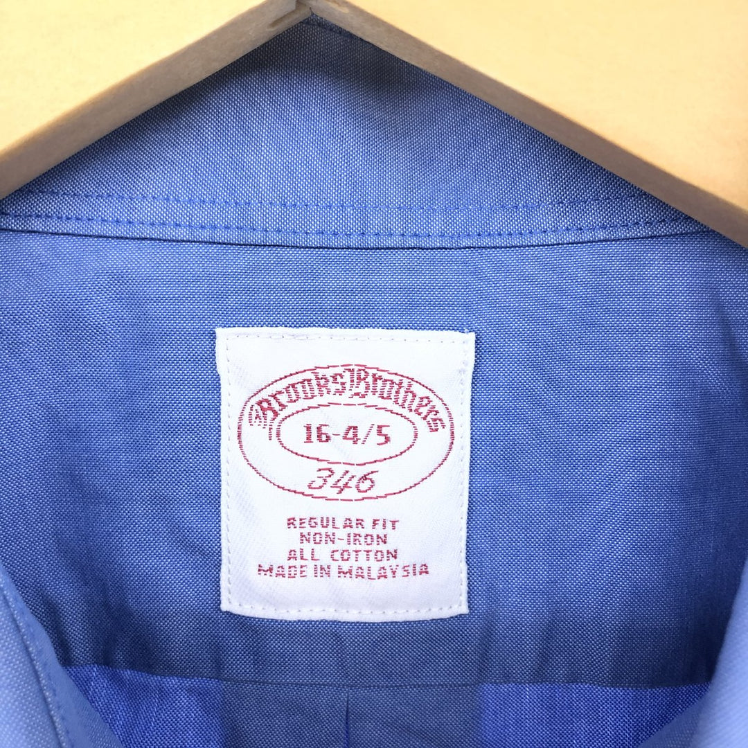 Brooks Brothers 346 long sleeve cotton shirt, men's size L cotton Blue type light blue Vintage Second Hand