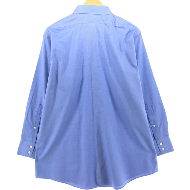 Brooks Brothers Est.1818 Wide Collar Long Sleeve Cotton Shirt Men's Size L Supima Cotton Blue type light blue Vintage Second Hand
