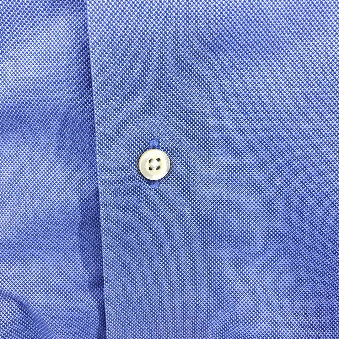 Brooks Brothers Est.1818 Wide Collar Long Sleeve Cotton Shirt Men's Size L Supima Cotton Blue type light blue Vintage Second Hand