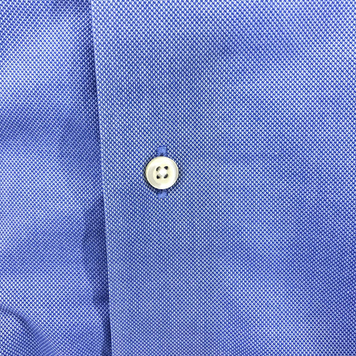Brooks Brothers Est.1818 Wide Collar Long Sleeve Cotton Shirt Men's Size L Supima Cotton Blue type light blue Vintage Second Hand
