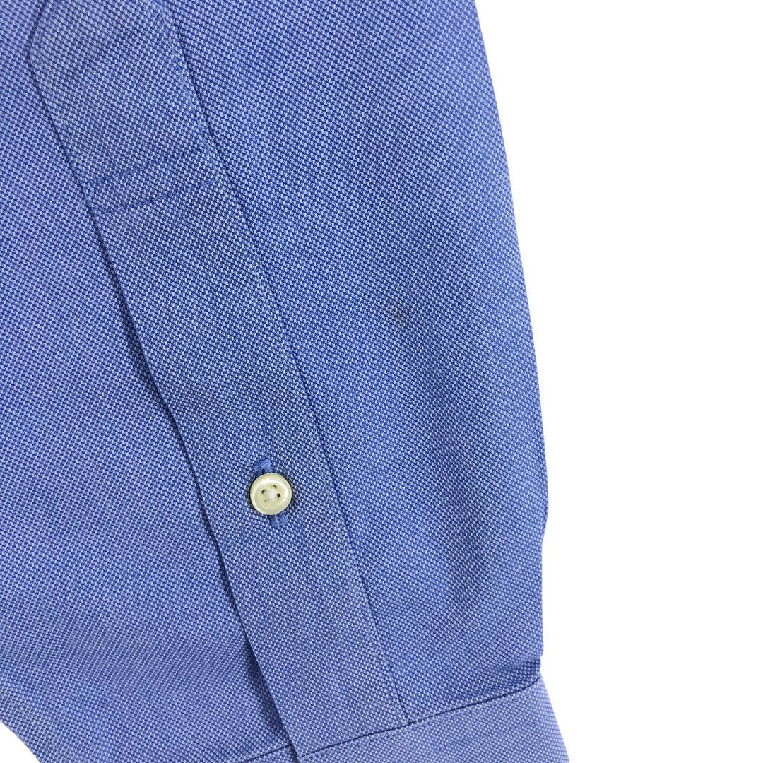 Brooks Brothers Est.1818 Wide Collar Long Sleeve Cotton Shirt Men's Size L Supima Cotton Blue type light blue Vintage Second Hand