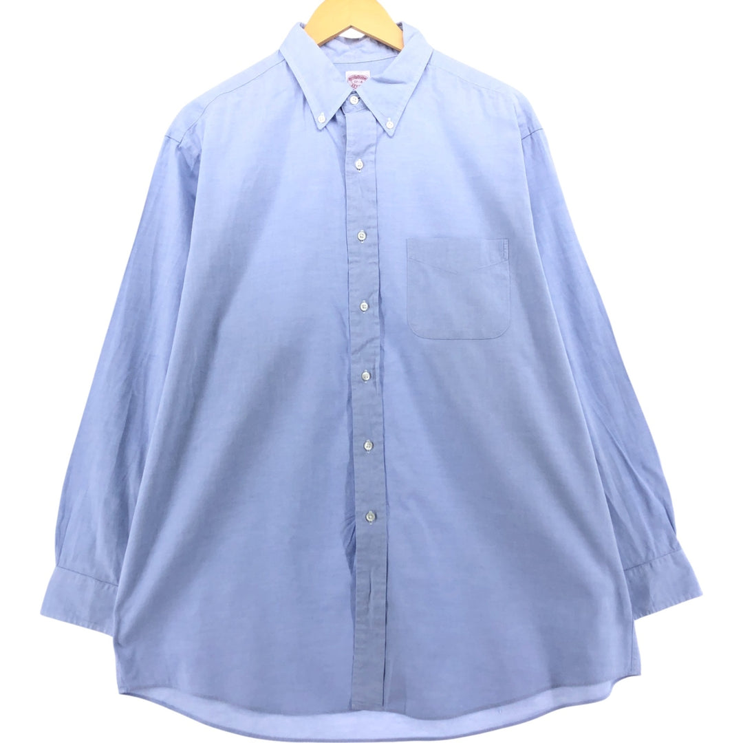 Brooks Brothers Est.1818 Long Sleeve Button Down Shirt Men's XL cotton Blue type light blue Vintage Second Hand
