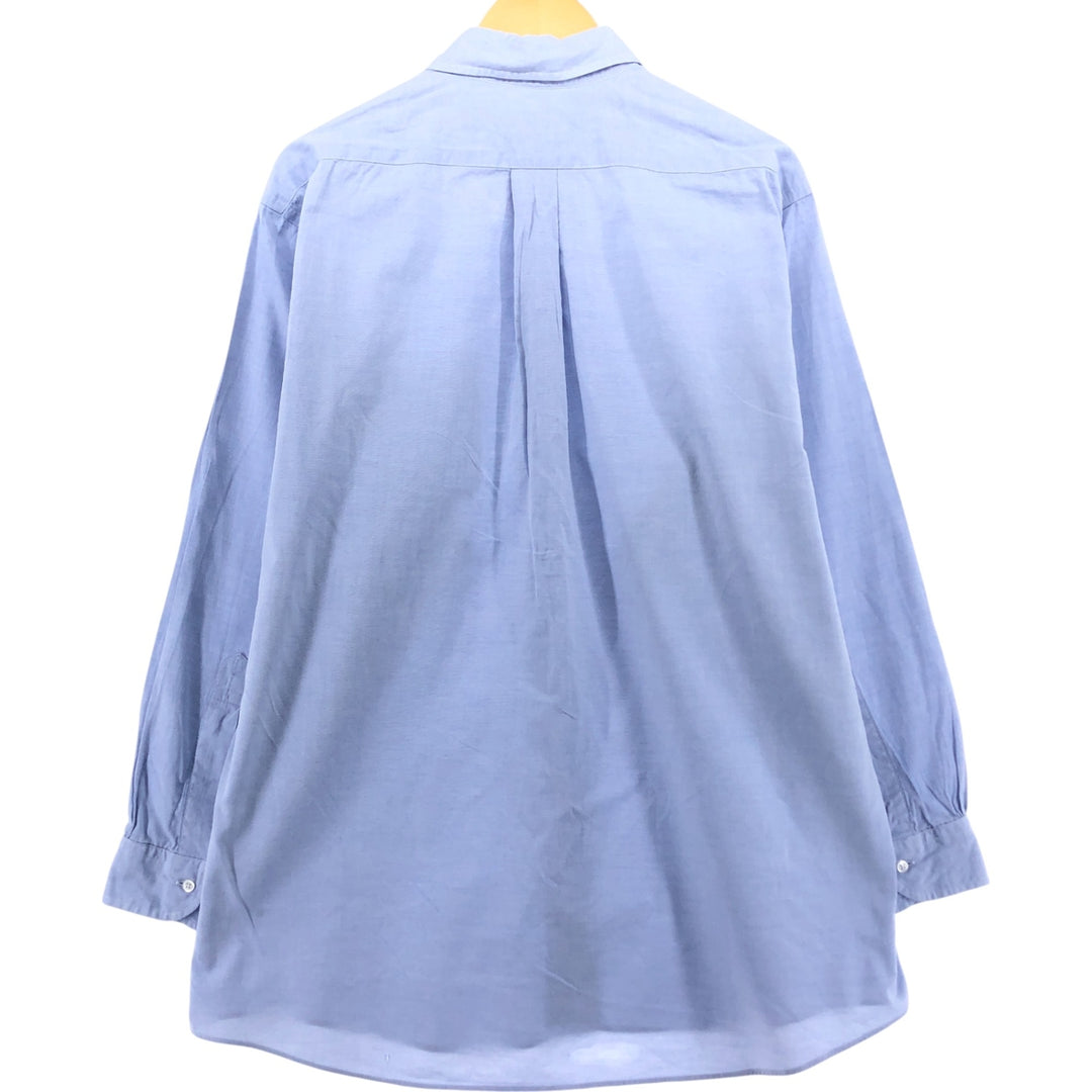 Brooks Brothers Est.1818 Long Sleeve Button Down Shirt Men's XL cotton Blue type light blue Vintage Second Hand