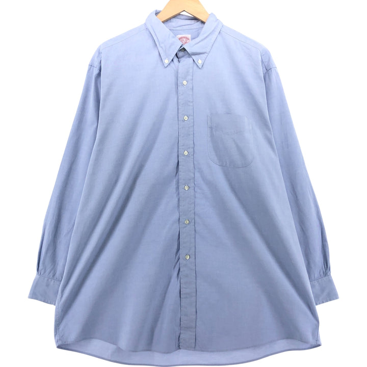 Brooks Brothers Est.1818 Long Sleeve Button Down Shirt Men's XL cotton Blue type light blue Vintage Second Hand