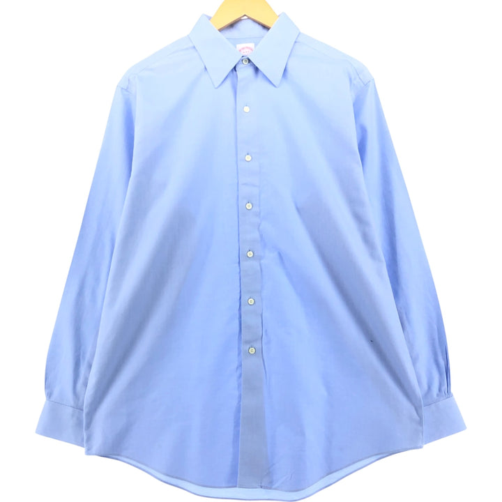 Brooks Brothers 346 Wide Collar Long Sleeve Cotton Shirt, Men's Size L cotton Blue type light blue Vintage Second Hand