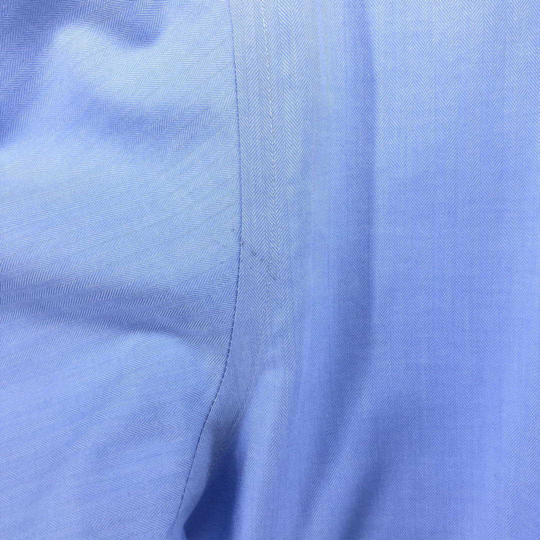 Brooks Brothers 346 Wide Collar Long Sleeve Cotton Shirt, Men's Size L cotton Blue type light blue Vintage Second Hand