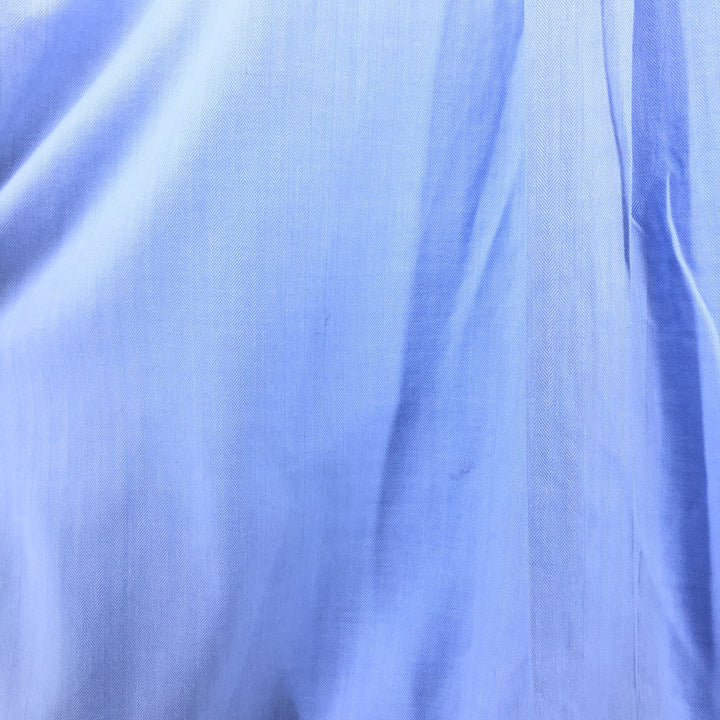 Brooks Brothers 346 Wide Collar Long Sleeve Cotton Shirt, Men's Size L cotton Blue type light blue Vintage Second Hand