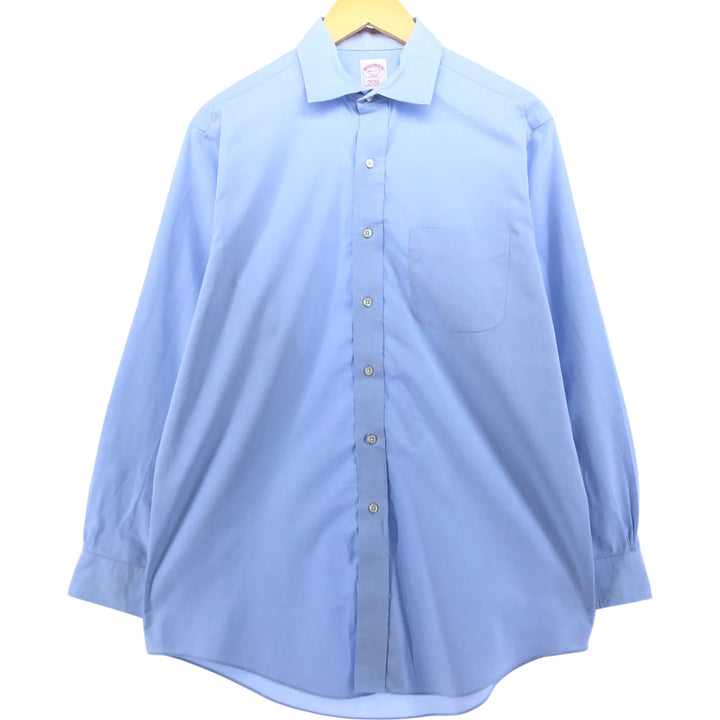 Brooks Brothers 346 Wide Collar Long Sleeve Cotton Shirt, Men's M cotton Blue type light blue Vintage Second Hand