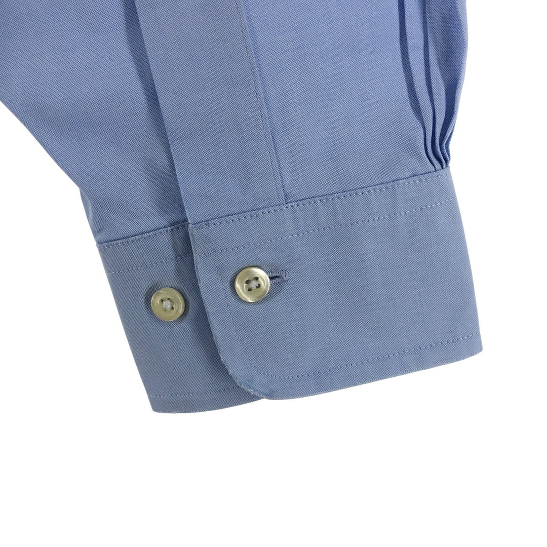 Brooks Brothers 346 Wide Collar Long Sleeve Cotton Shirt, Men's M cotton Blue type light blue Vintage Second Hand