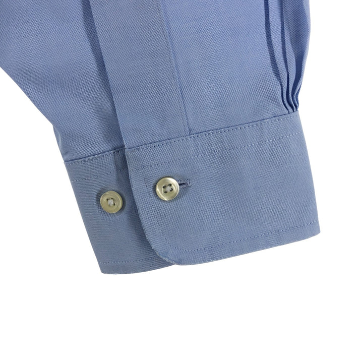 Brooks Brothers 346 Wide Collar Long Sleeve Cotton Shirt, Men's M cotton Blue type light blue Vintage Second Hand