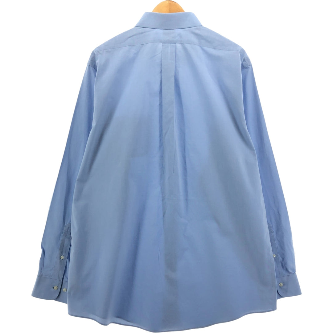 Brooks Brothers Est.1818 Wide Collar Long Sleeve Cotton Shirt Men's XL cotton Blue type light blue Vintage Second Hand