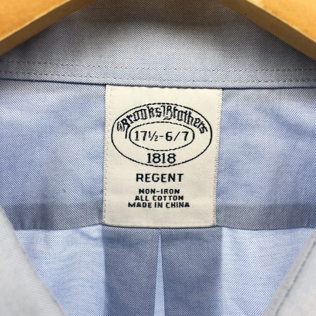 Brooks Brothers Est.1818 Wide Collar Long Sleeve Cotton Shirt Men's XL cotton Blue type light blue Vintage Second Hand