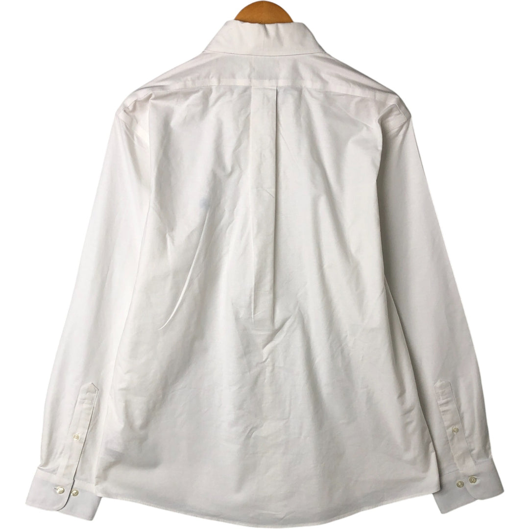 Brooks Brothers 1818 long sleeve button-down shirt, men's size L cotton white type Vintage Second Hand