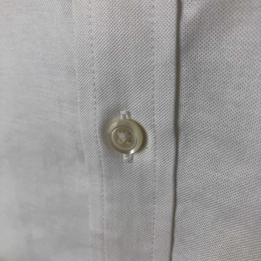 Brooks Brothers 1818 long sleeve button-down shirt, men's size L cotton white type Vintage Second Hand