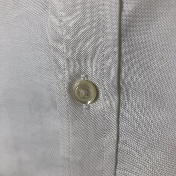 Brooks Brothers 1818 long sleeve button-down shirt, men's size L cotton white type Vintage Second Hand