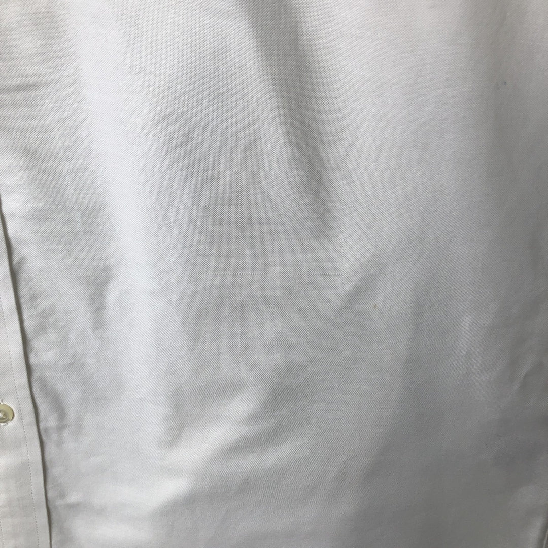 Brooks Brothers 1818 long sleeve button-down shirt, men's size L cotton white type Vintage Second Hand