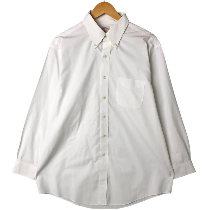 Brooks Brothers 346 long sleeve button-down shirt, men's size L cotton white type Vintage Second Hand