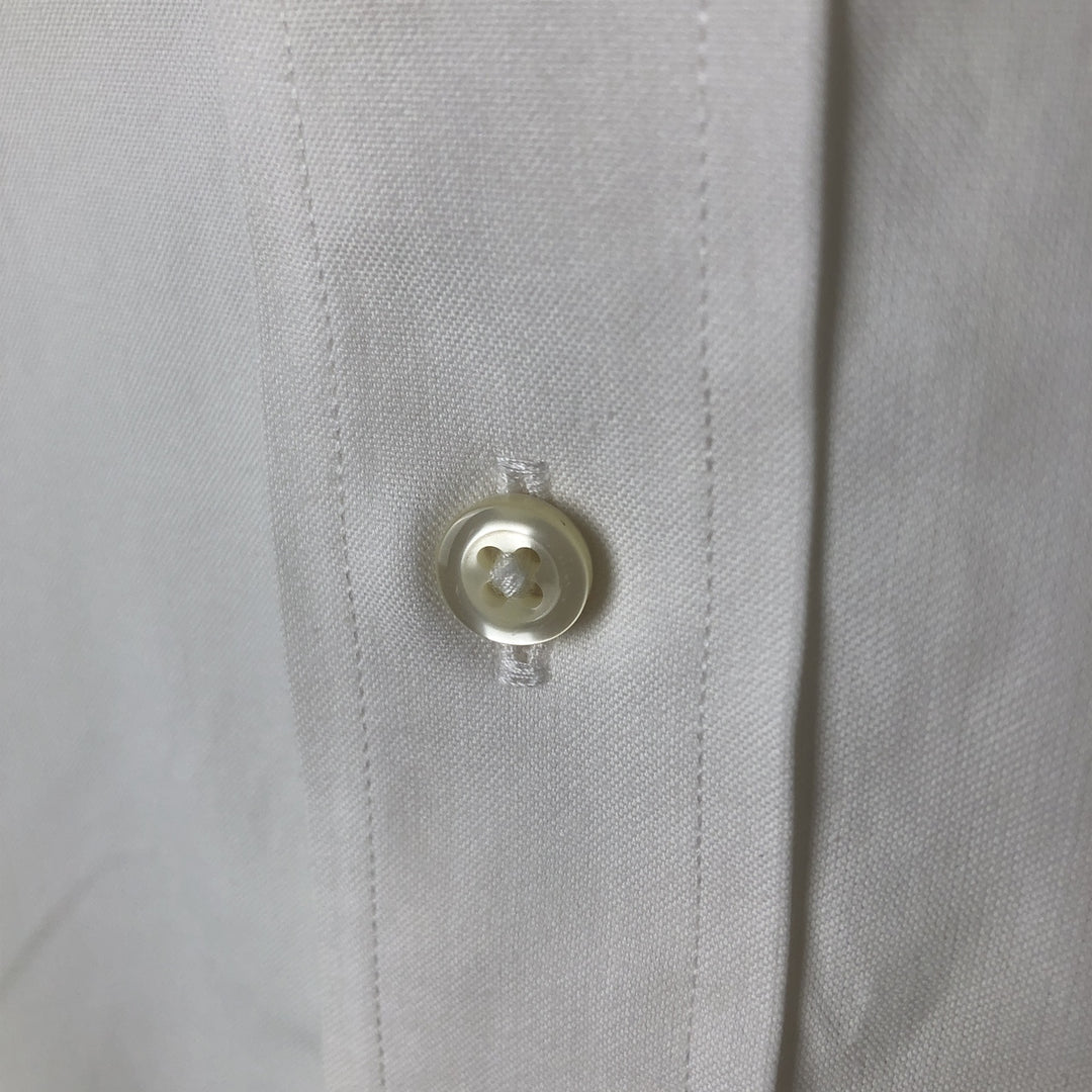 Big size Brooks Brothers 346 long sleeve button down shirt, men's XXXL equivalent cotton white type Vintage Second Hand