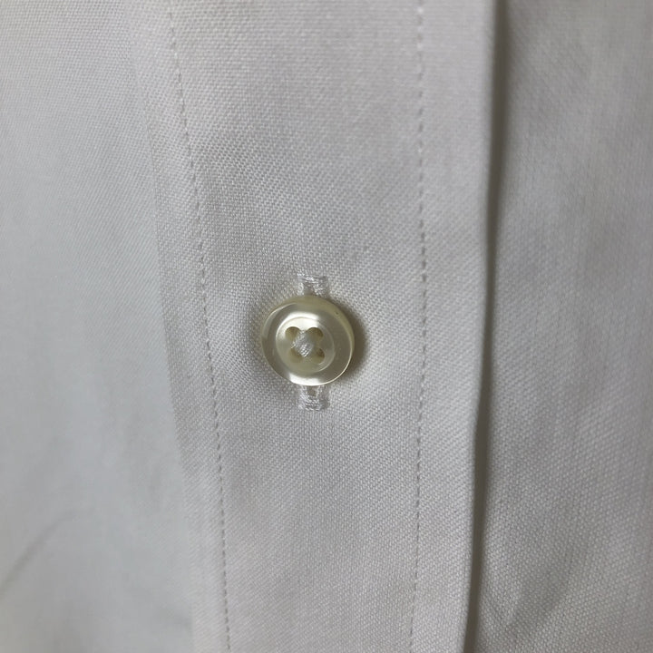 Big size Brooks Brothers 346 long sleeve button down shirt, men's XXXL equivalent cotton white type Vintage Second Hand