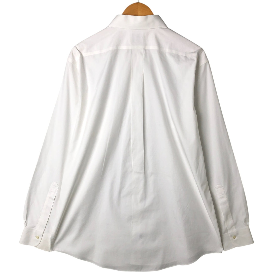 Brooks Brothers Est.1818 Long Sleeve Cotton Shirt, Men's Size L Supima Cotton white type Vintage Second Hand