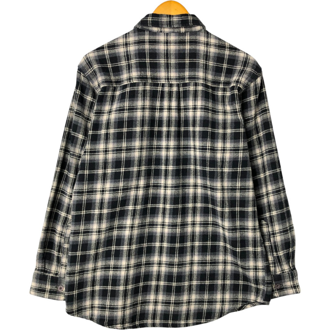 MOOSE CREEK Long Sleeve Flannel Check Shirt, Men's Size M cotton black type Vintage Second Hand