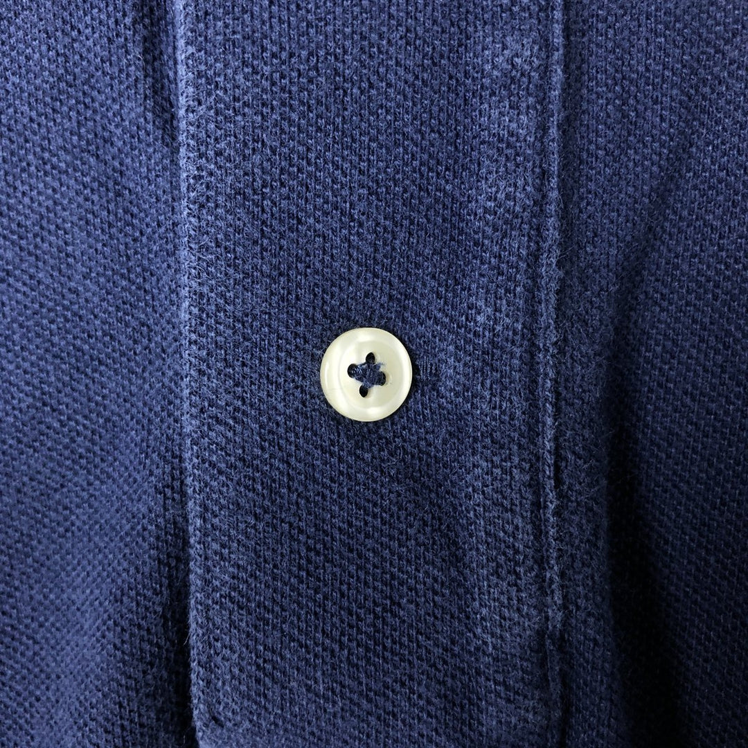 Ralph Lauren POLO RALPH LAUREN short sleeve polo shirt men's XL equivalent cotton navy blue type Vintage Second Hand