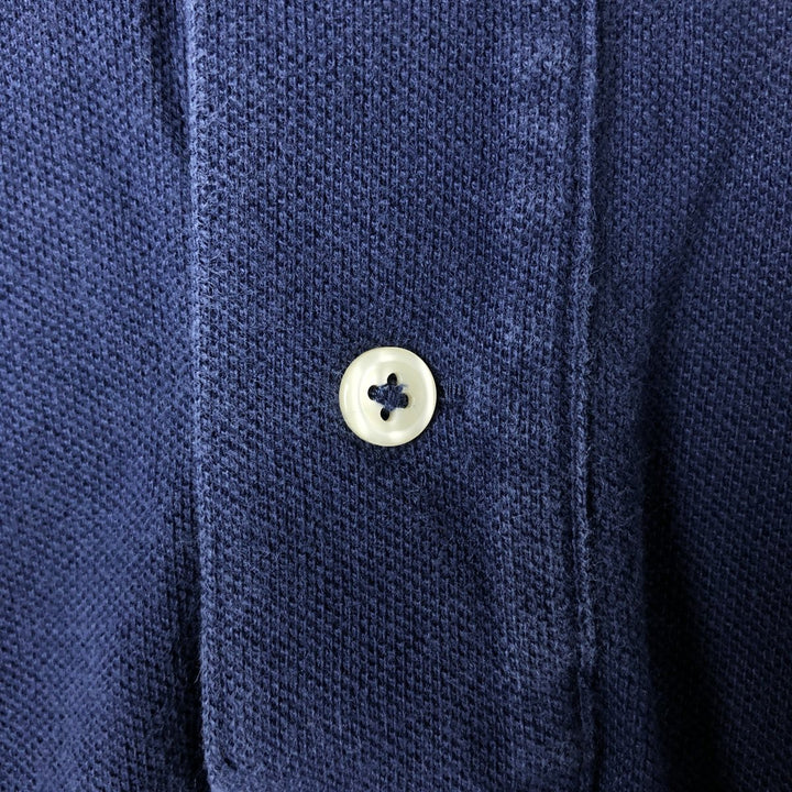 Ralph Lauren POLO RALPH LAUREN short sleeve polo shirt men's XL equivalent cotton navy blue type Vintage Second Hand