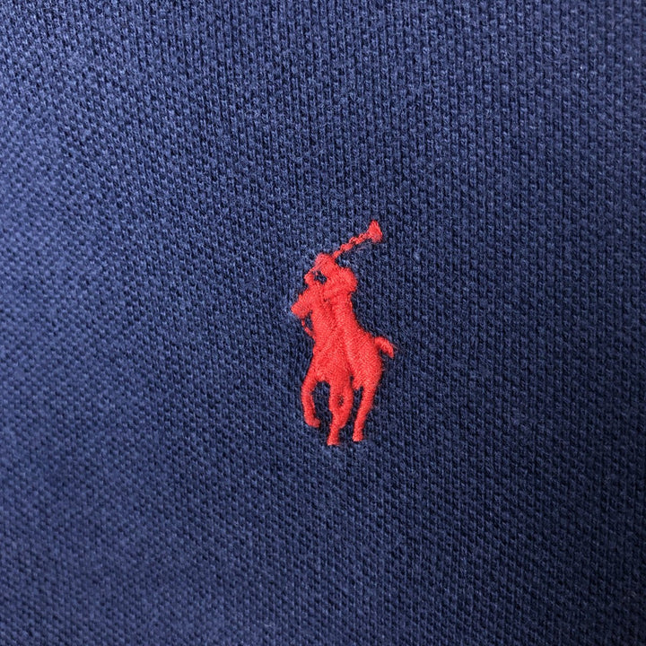 Ralph Lauren POLO RALPH LAUREN short sleeve polo shirt men's XL equivalent cotton navy blue type Vintage Second Hand