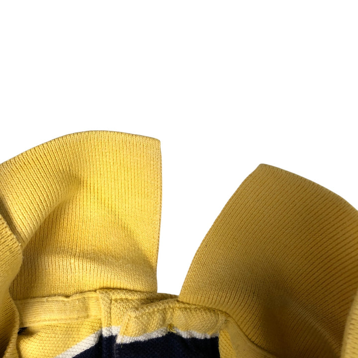 Ralph Lauren POLO RALPH LAUREN SLIM FIT Multi-border short sleeve border polo shirt Men's L equivalent cotton yellow type Vintage Second Hand