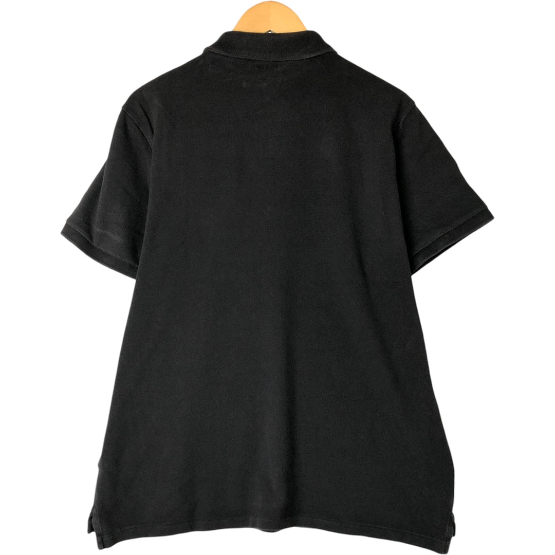 Ralph Lauren POLO RALPH LAUREN CUSTOM SLIM FIT short sleeve polo shirt men's XL equivalent cotton black type Vintage Second Hand