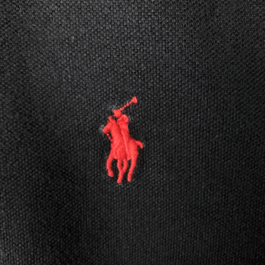 Ralph Lauren POLO RALPH LAUREN CUSTOM SLIM FIT short sleeve polo shirt men's XL equivalent cotton black type Vintage Second Hand